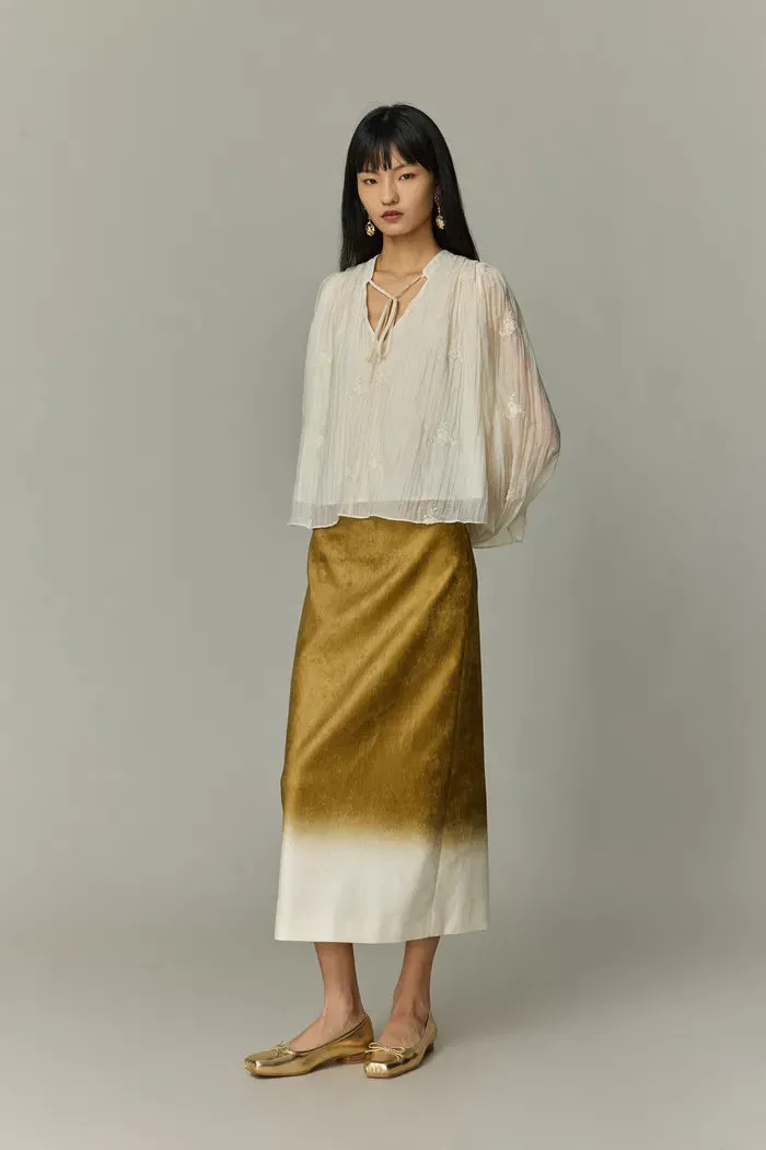 Virens Midi Skirt in Soft Velvet sold by Fabrique product image thumbnail 3