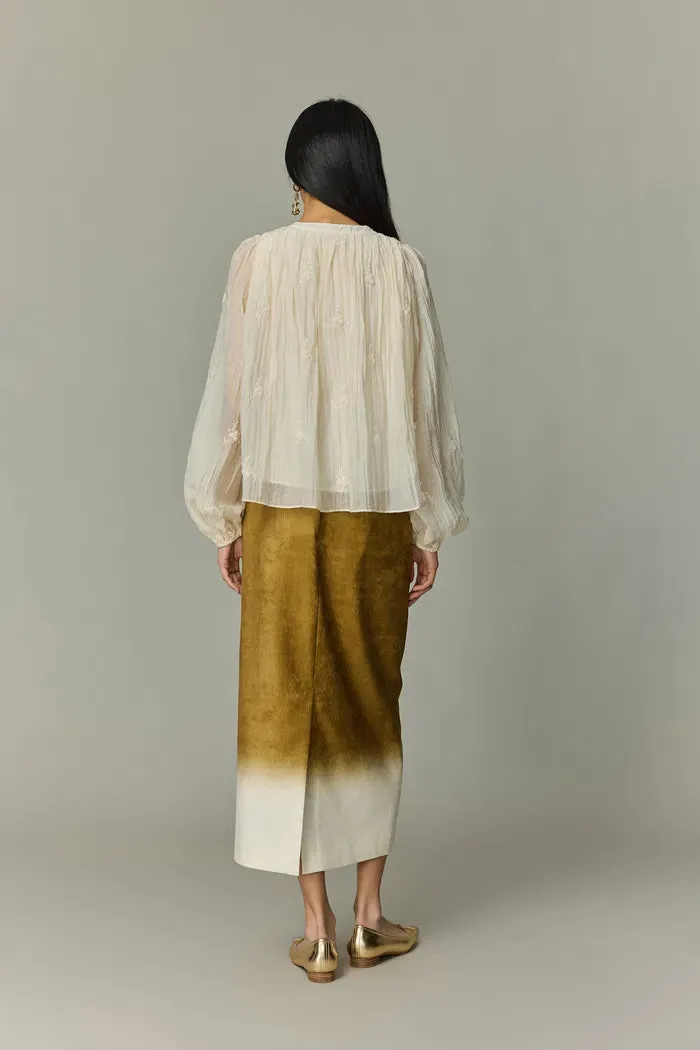 Virens Midi Skirt in Soft Velvet sold by Fabrique product image thumbnail 4