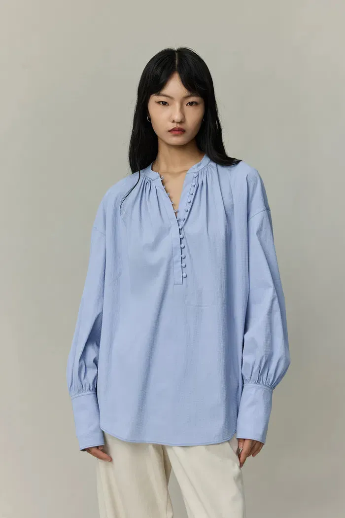 Lila Laidback French Shirt in Tencel-Cotton sold by Fabrique product image thumbnail 2