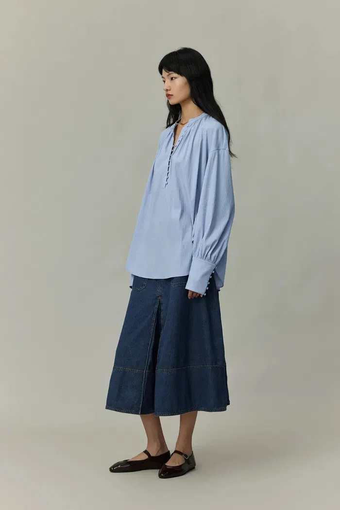 Lila Laidback French Shirt in Tencel-Cotton sold by Fabrique product image thumbnail 3
