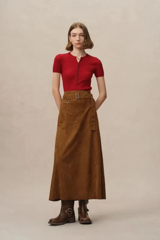 Lauren Cable Sweater in Merino Wool Knit sold by Fabrique