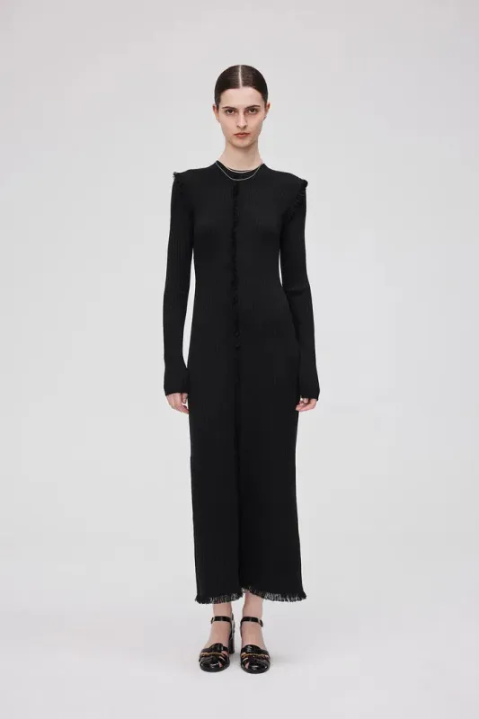 Jessica Long Sleeve Dress in Wool Knit made by Fabrique
