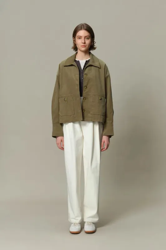 Claire Corduroy Jacket in Cotton sold by Fabrique