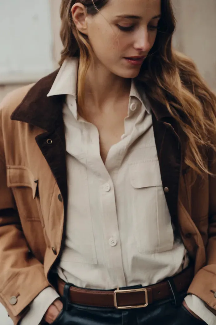 Shirley Quilted Jacket in Cotton Corduroy sold by Fabrique product image thumbnail 2