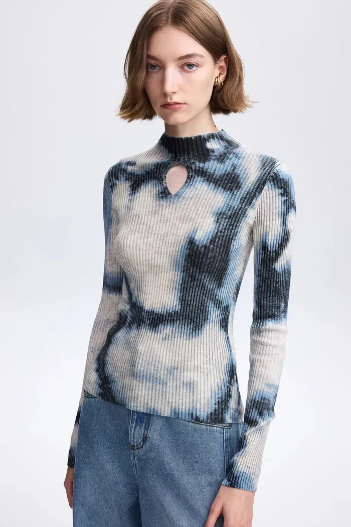 Ink Fitted Knit Top in Lightweight Cotton Knit sold by Fabrique product image thumbnail 5