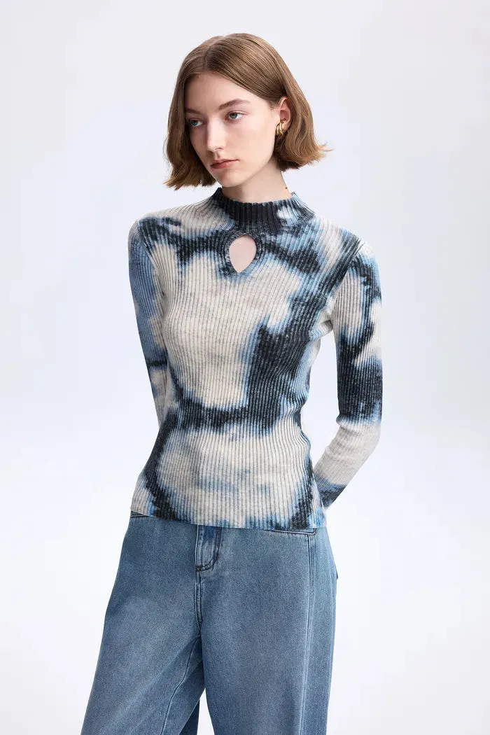 Ink Fitted Knit Top in Lightweight Cotton Knit sold by Fabrique product image thumbnail 2