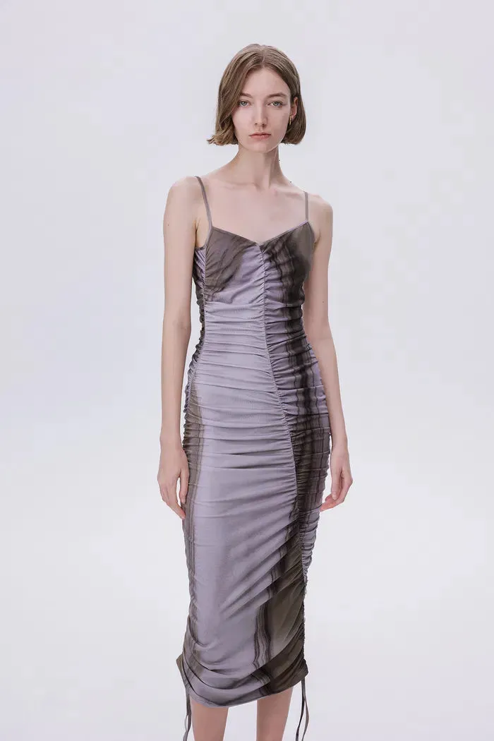 Cali Draped Strap Dress in Cotton Modal Blend sold by Fabrique product image thumbnail 5