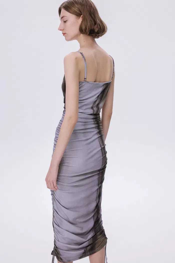 Cali Draped Strap Dress in Cotton Modal Blend sold by Fabrique product image thumbnail 2