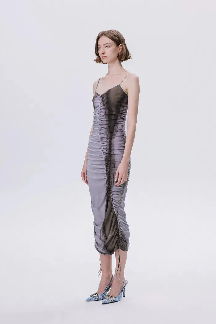 Cali Draped Strap Dress in Cotton Modal Blend sold by Fabrique product image thumbnail 3