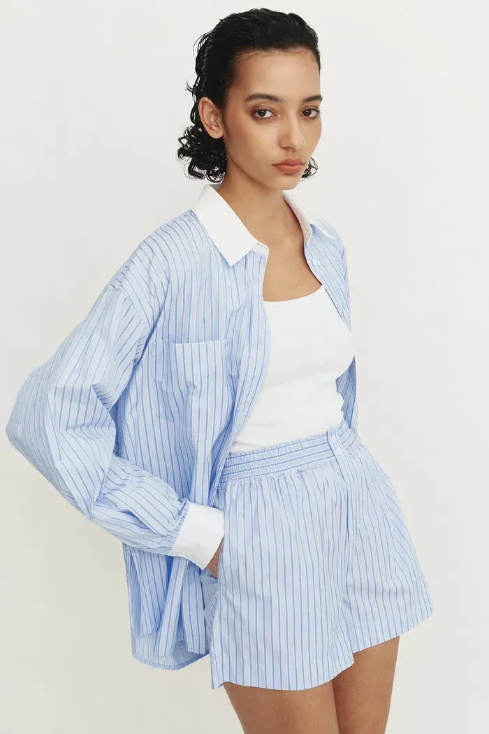 Giada Striped Blouse and Shorts Set in Cotton Blend sold by Fabrique product image thumbnail 2