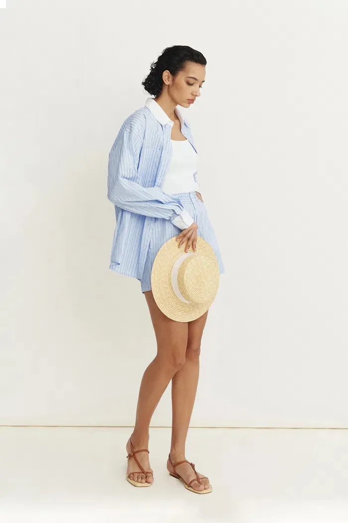 Giada Striped Blouse and Shorts Set in Cotton Blend sold by Fabrique product image thumbnail 3