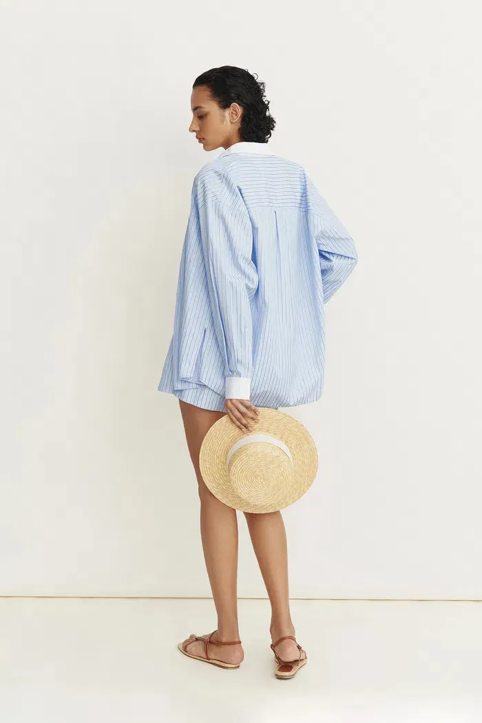 Giada Striped Blouse and Shorts Set in Cotton Blend sold by Fabrique product image thumbnail 4
