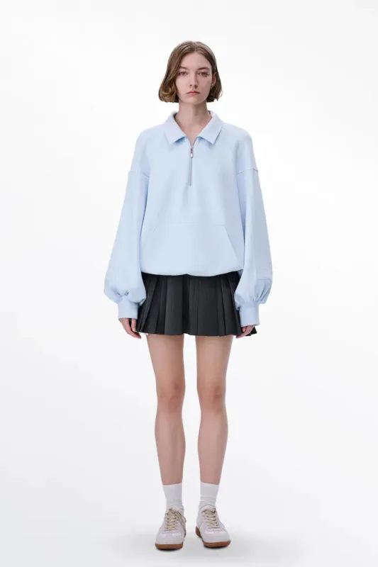 Casea Puff Sleeve Sweater in Viscose Blend sold by Fabrique