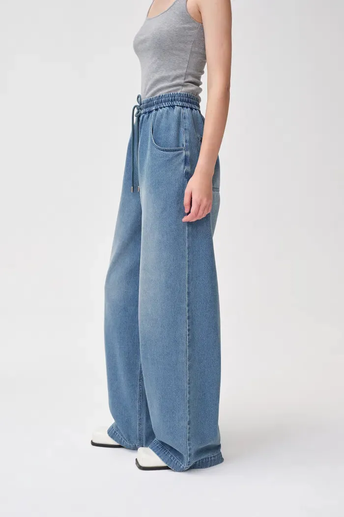 Bulb Pull On Faded Jeans in Cotton Denim sold by Fabrique product image thumbnail 5
