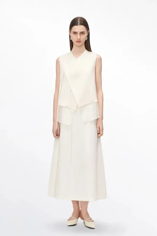 Cindy New Oriental Top in Silk Wool Blend sold by Fabrique