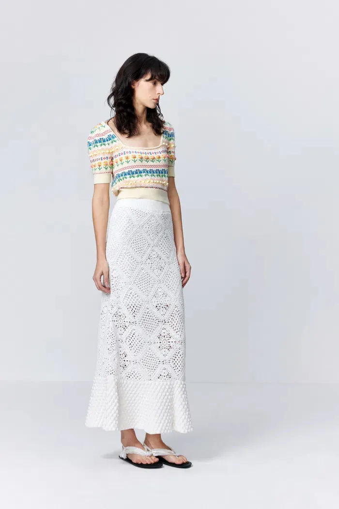 Eva Jacquard Pullover in Cotton Knit sold by Fabrique product image thumbnail 3