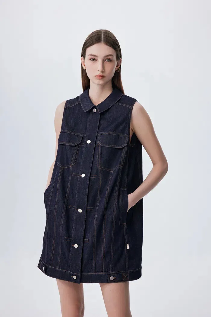 Millie Dress in Tencel Denim sold by Fabrique product image thumbnail 2