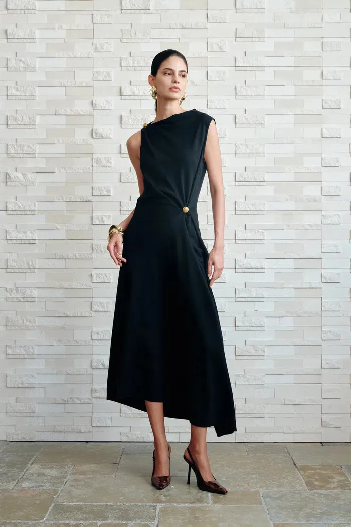 Eunice Pleated Dress in Wool Blend sold by Fabrique product image thumbnail 3