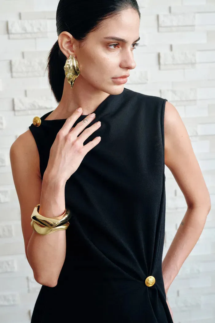 Eunice Pleated Dress in Wool Blend sold by Fabrique product image thumbnail 5