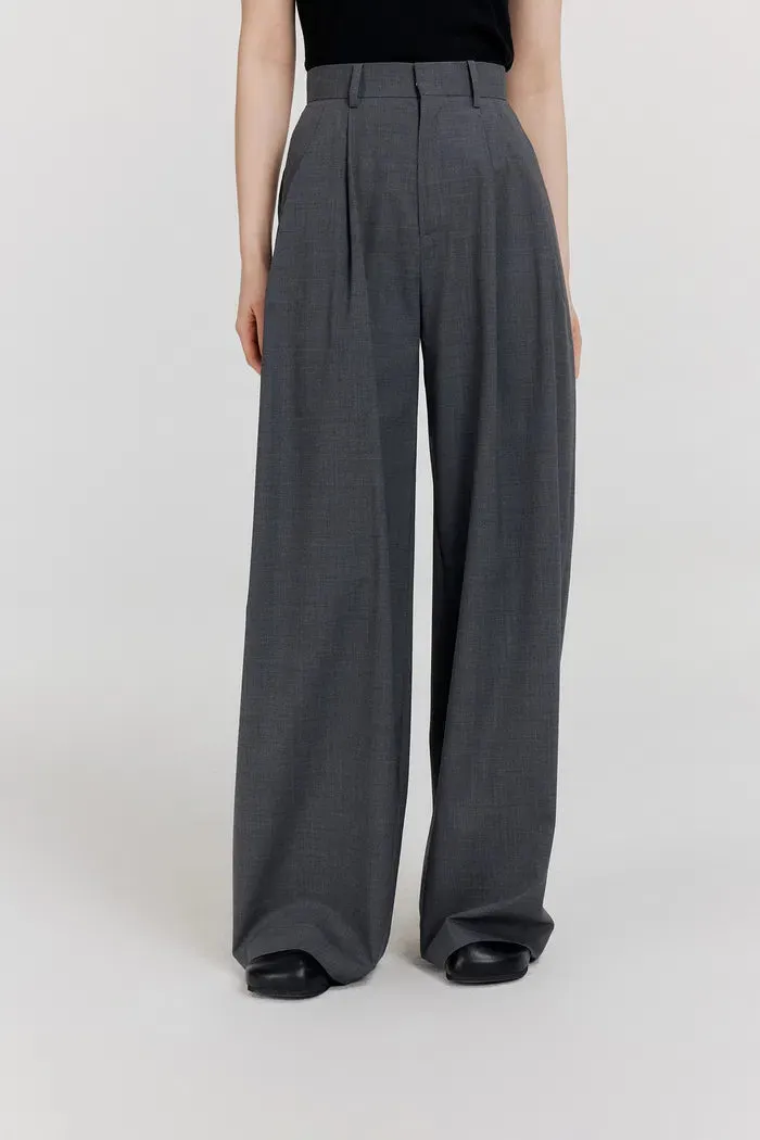 Axel Pleated Pants in Wool Blend sold by Fabrique product image thumbnail 4