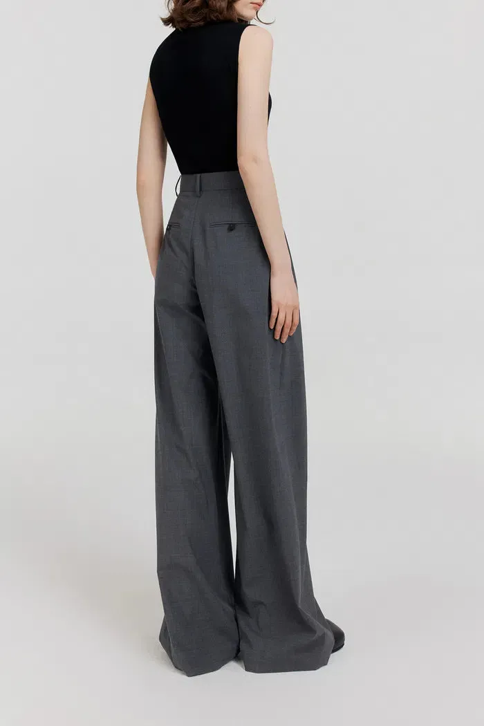 Axel Pleated Pants in Wool Blend sold by Fabrique product image thumbnail 3