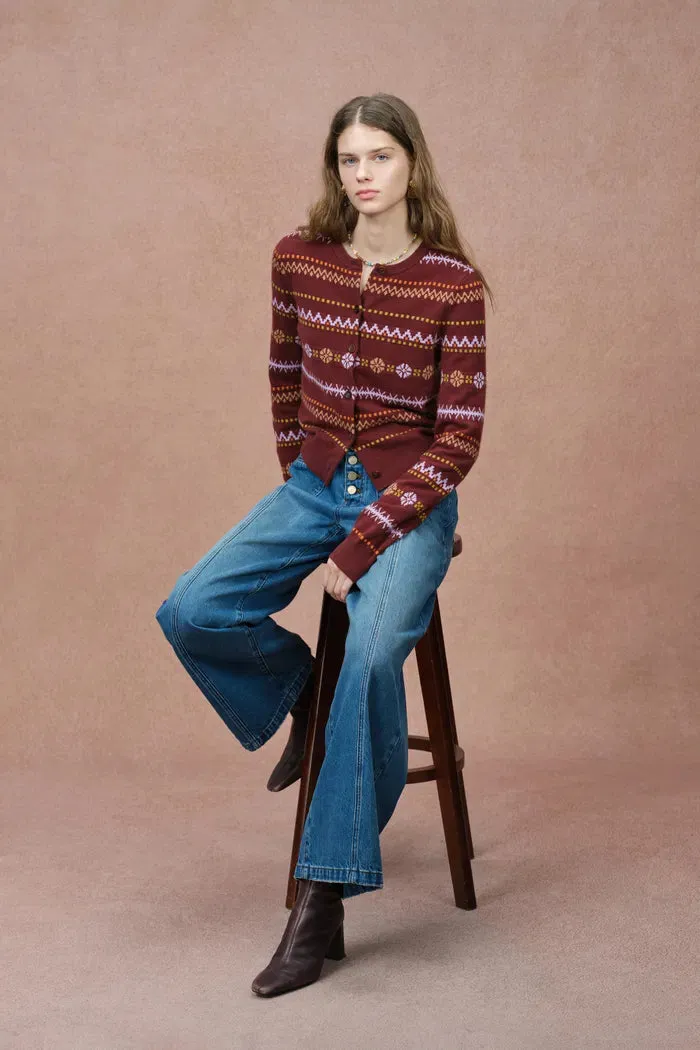 Nora Front Pocket Cropped Straight Leg Jeans in Cotton Denim sold by Fabrique product image thumbnail 3