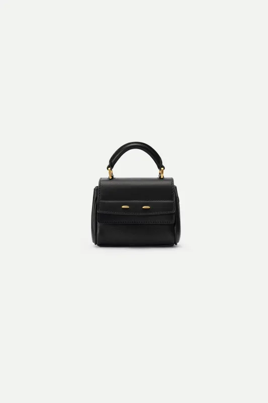 Rialto Mini Charm Bag in Top-grain Nappa Cowhide Leather made by Fabrique