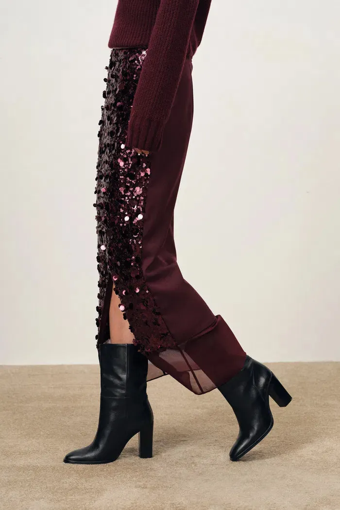 Elodie Hand-Applied Sequin Mesh Midi Skirt in Full Sequin sold by Fabrique product image thumbnail 5