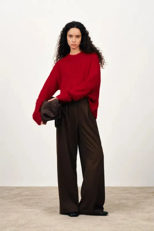 Ember Chunky Sweater in Alpaca Wool Blend Cable Knit sold by Fabrique