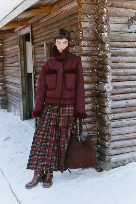 Maestrale Coat in Faux Shearling sold by Fabrique