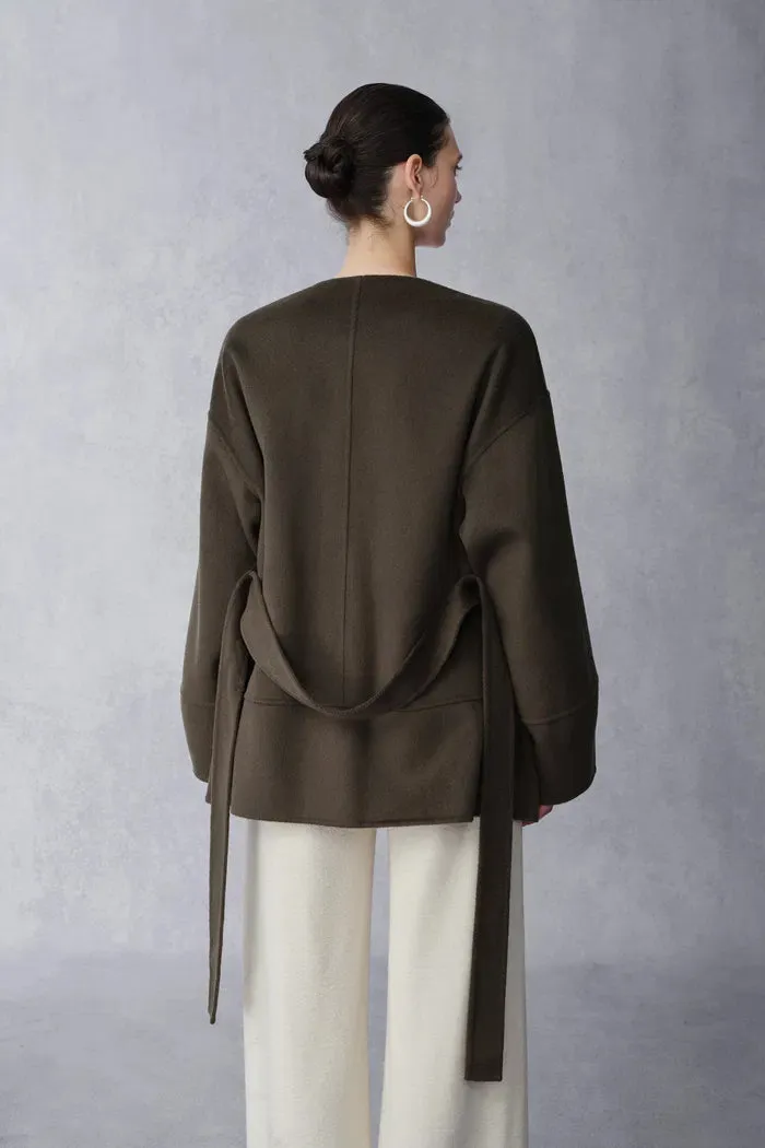 Ryan Wool Short Coat in Double Face Merino Cashmere sold by Fabrique product image thumbnail 4