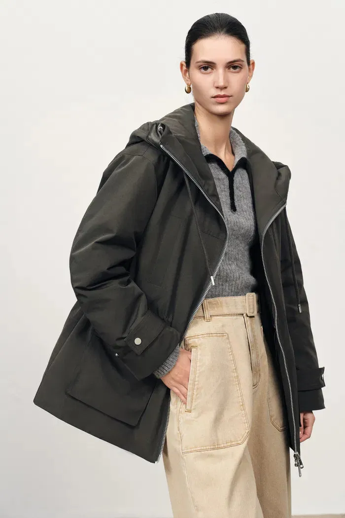 Iona Down Jacket in Triple-Protection Cotton Blend sold by Fabrique product image thumbnail 5