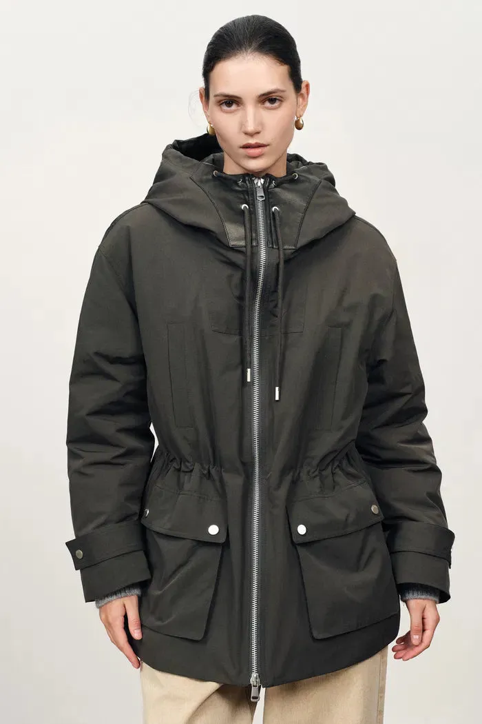 Iona Down Jacket in Triple-Protection Cotton Blend sold by Fabrique product image thumbnail 2