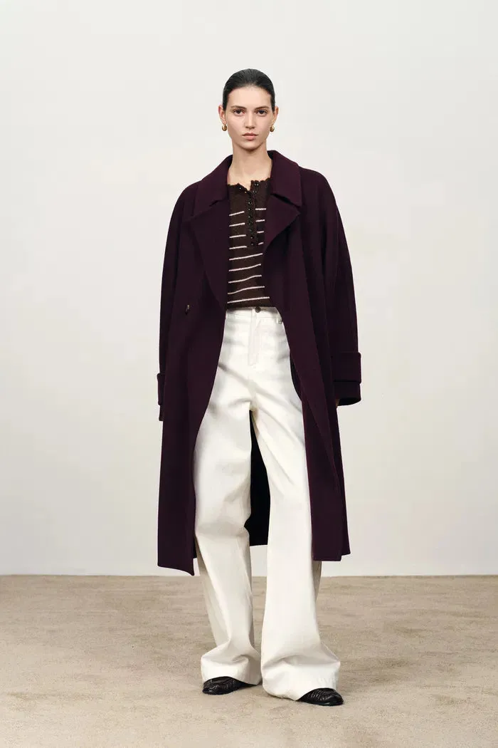 Emma Double Faced Cocoon Coat in Merino Wool sold by Fabrique product image thumbnail 3