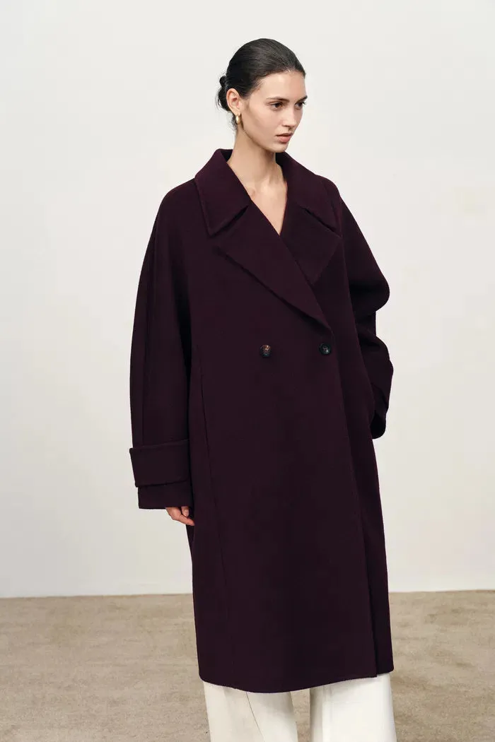 Emma Double Faced Cocoon Coat in Merino Wool sold by Fabrique product image thumbnail 2