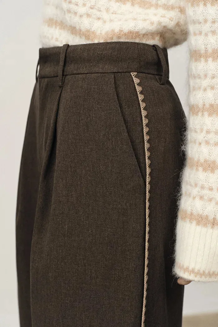 Julie Shell Stitch Detailing Sweat Pants in Lightweight Suiting sold by Fabrique product image thumbnail 5