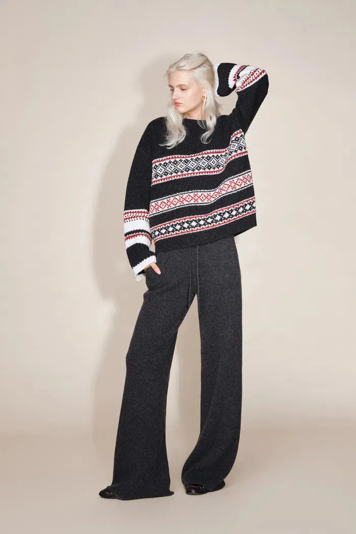 Vivi Wide Leg Pants in Merino Wool Knit sold by Fabrique product image thumbnail 2