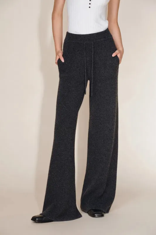 Vivi Wide Leg Pants in Merino Wool Knit sold by Fabrique
