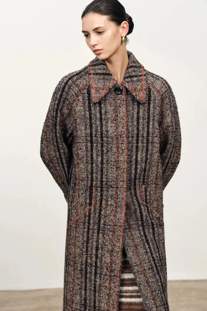 Oakley Check Coat in Merino Wool Tweed sold by Fabrique product image thumbnail 3