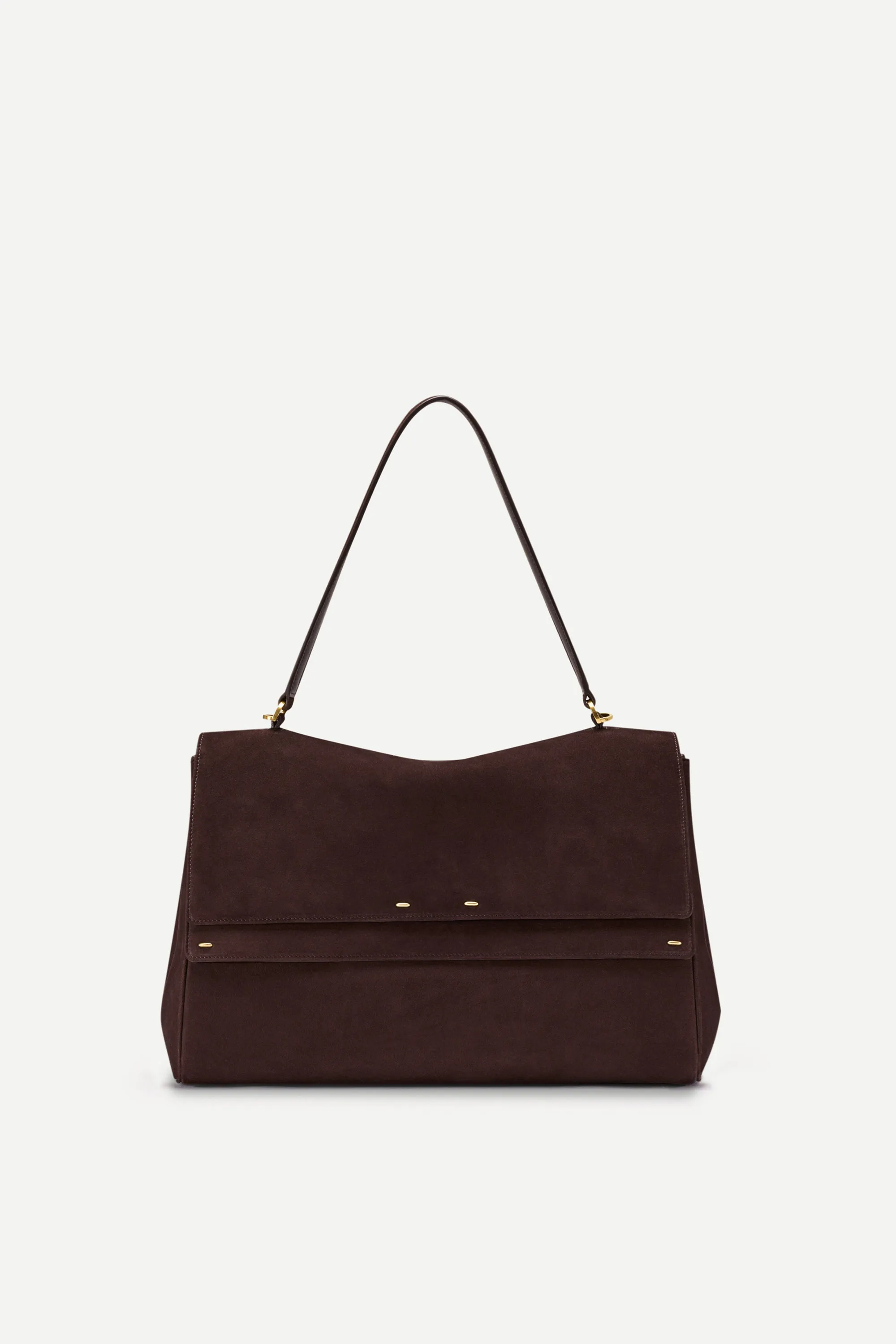 Rialto Double Flap Handbag in Top-Grain Nubuck Leather sold by Fabrique