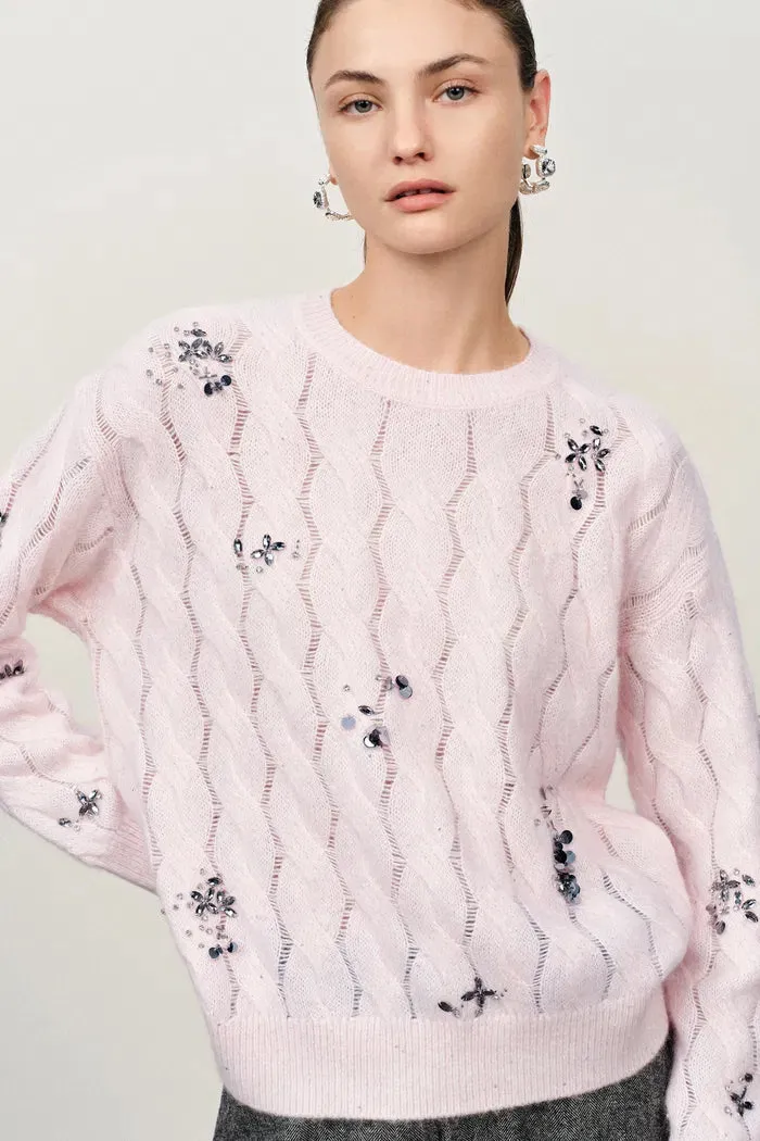 Aria Hand Beaded Sweater in Wool-Silk Blend sold by Fabrique product image thumbnail 2