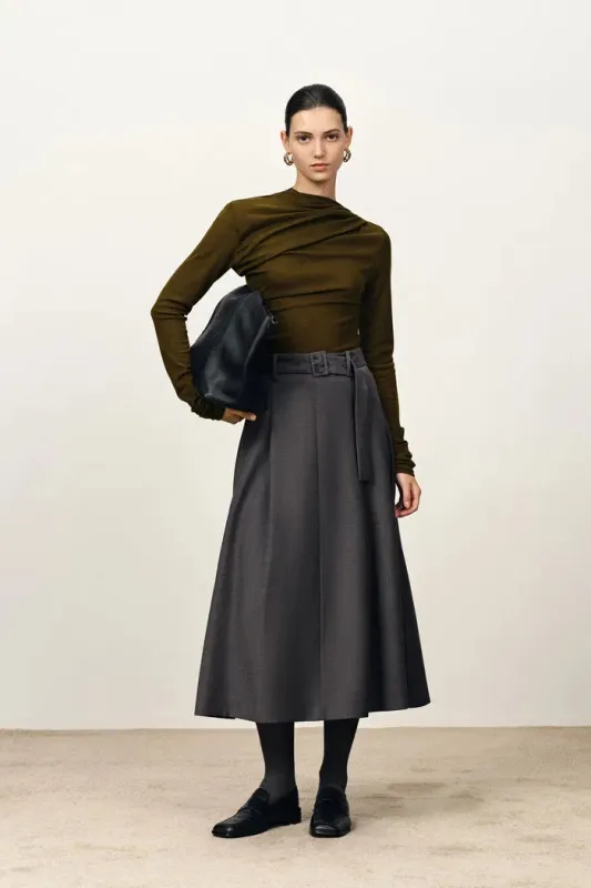 Edith Mock Two Piece Top in Lightweight Merino Knit sold by Fabrique