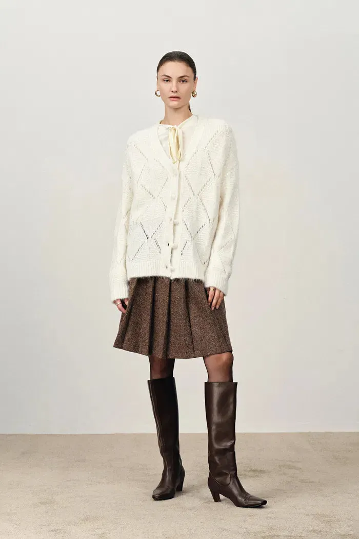 Lila Sparkling Cardigan in Alpaca Sequin Yarn sold by Fabrique product image thumbnail 3