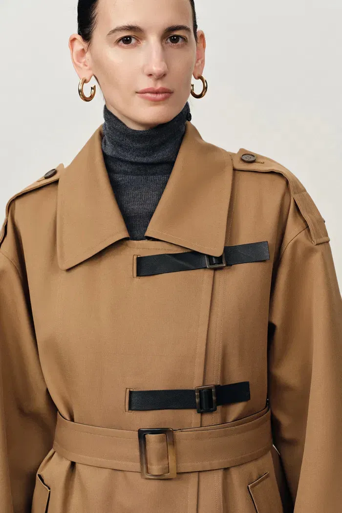 Belroche Removable Quilt Trench Coat in Cotton Blend sold by Fabrique product image thumbnail 2