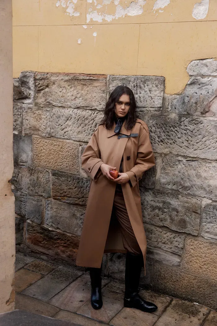 Belroche Removable Quilt Trench Coat in Cotton Blend sold by Fabrique product image thumbnail 3
