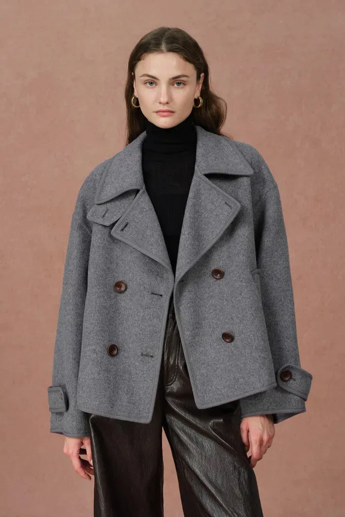 Catherine Double Faced Cabanse Coat in Merino Wool sold by Fabrique product image thumbnail 2