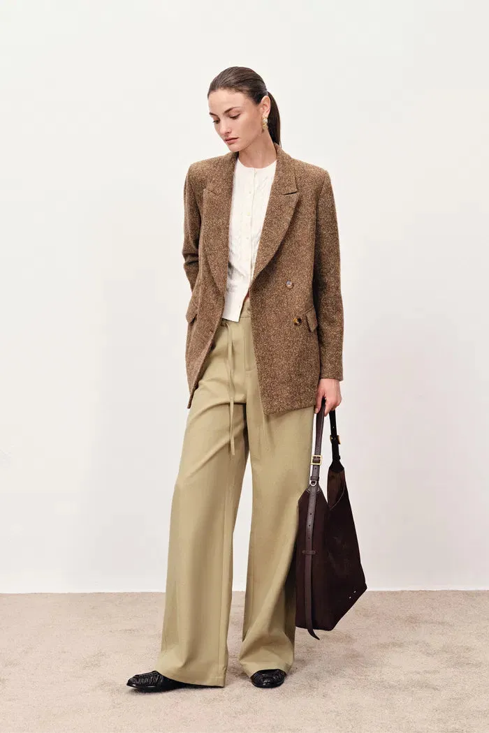 Kendall Tie Belt Trousers in Lightweight Twill Fabric sold by Fabrique product image thumbnail 3