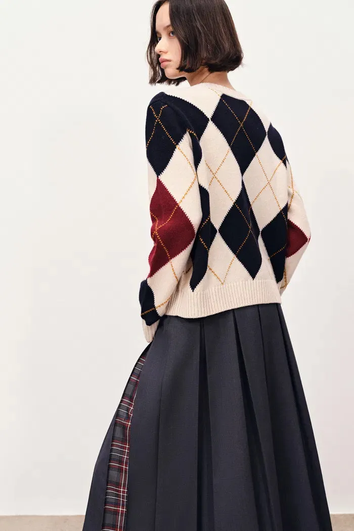 Hart Argyle Cardigan in Merino Wool Knit sold by Fabrique product image thumbnail 5