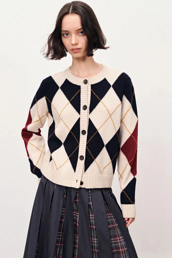 Hart Argyle Cardigan in Merino Wool Knit sold by Fabrique product image thumbnail 2