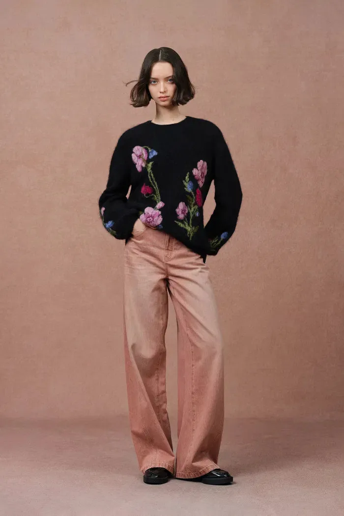 Rhoeadine 3D Jacquard Embroidered Sweater sold by Fabrique